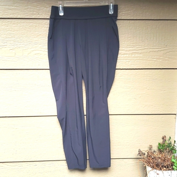 Athleta Interlude Lounge Ankle Pants Lightweight Black 983352 Women's 4 - Picture 2 of 11